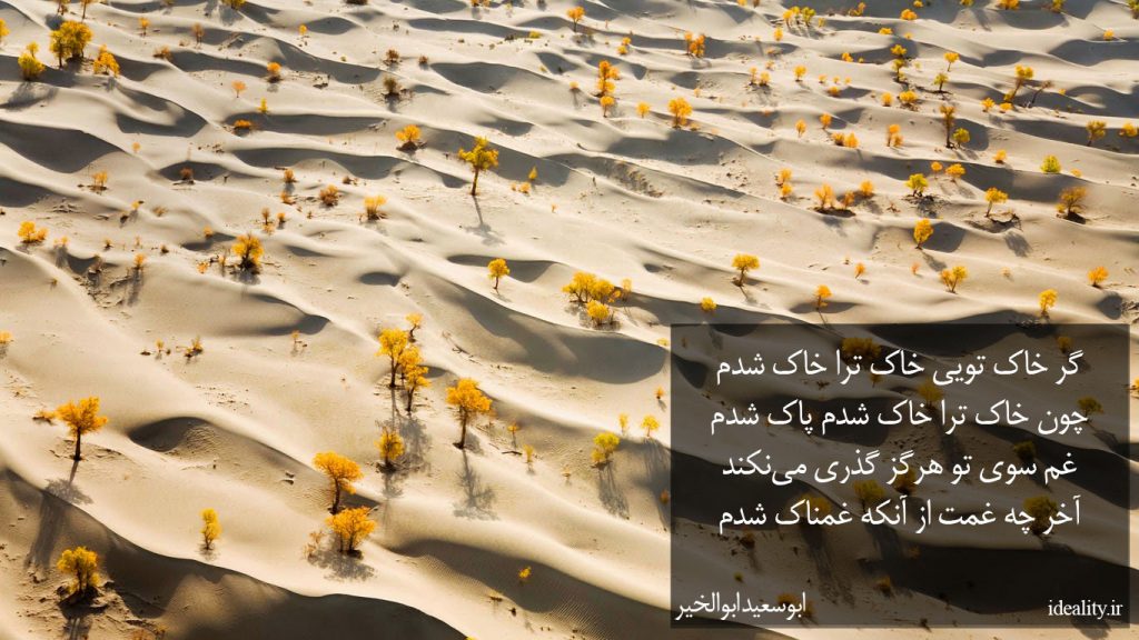 گر خاک تویی خاک ترا خاک شدم